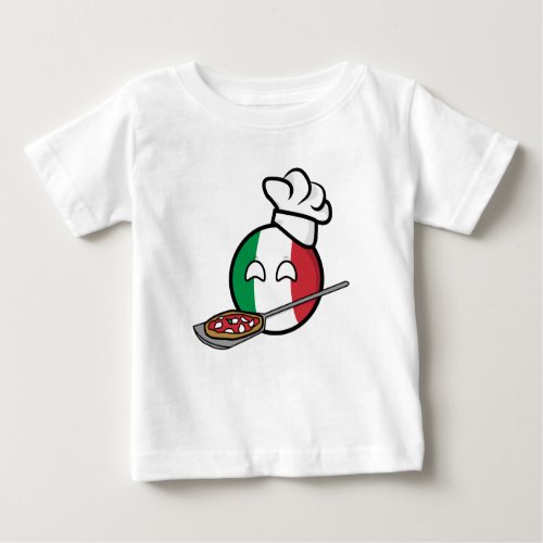 Polandball _ Italyball making pizza Baby T_Shirt