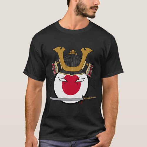 Polandball _ Japan samurai   T_Shirt