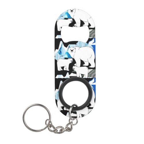 Polar And Cubs Keychain Bottle Opener