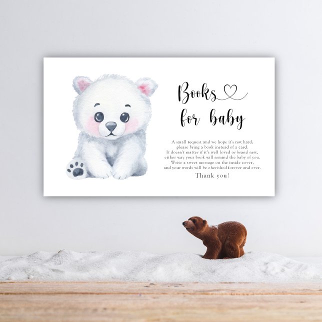 Polar baby bear - books for baby enclosure card (Creator Uploaded)