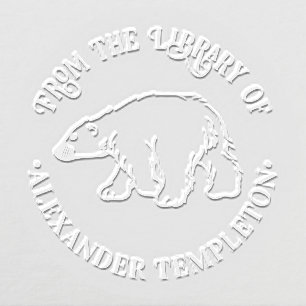 Polar Bear #1 Library Book Name  Embosser