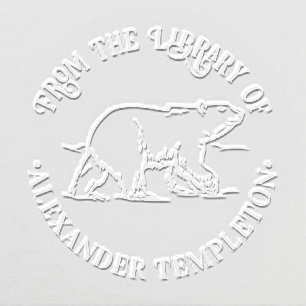 Polar Bear #2 Library Book Name Embosser