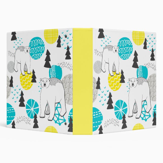 Polar bear 3 ring binder (Background)