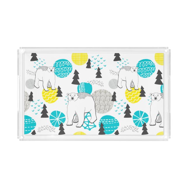 Polar bear acrylic tray (Front)