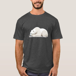 Polar Bear Adorable Cute Animal Sleeping Relaxing  T-Shirt