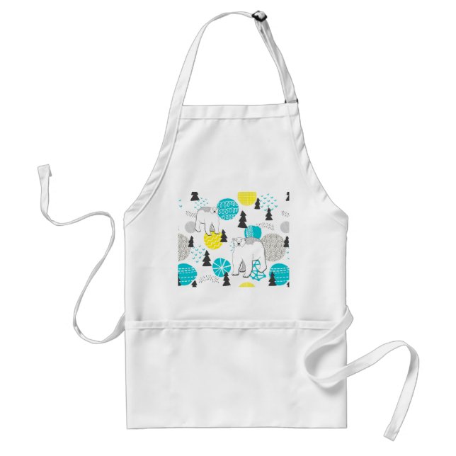 Polar bear adult apron (Front)