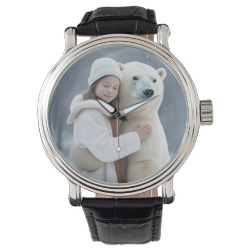 Polar Bear and Girl Watch