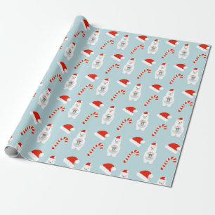 Polar Bear and Hot Cocoa Christmas Wrapping Paper