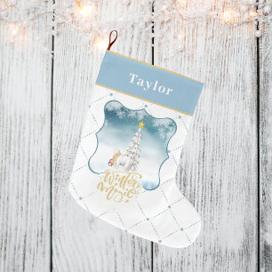 Polar Bear and Penguin Christmas Stocking