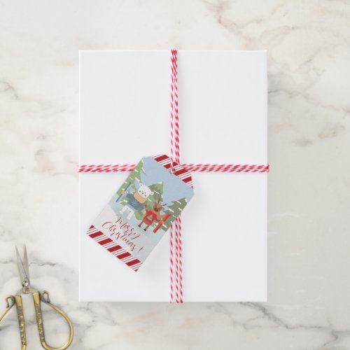 Polar Bear and Reindeer Special Delivery Gift Tags