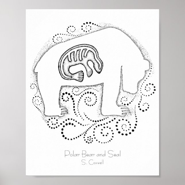 Polar Bear and Seal Poster (Front)