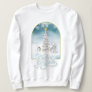 Polar Bear and Snowman Christmas Sweatshirt