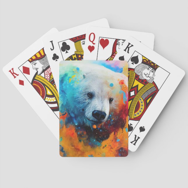 Polar Bear  Animal Discovery Adventure Nature  Poker Cards (Back)