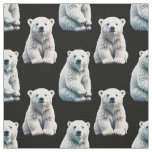 Polar Bear Animal Pattern Design  Fabric