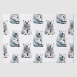 Polar Bear Animal Pattern Design  Tissue Paper