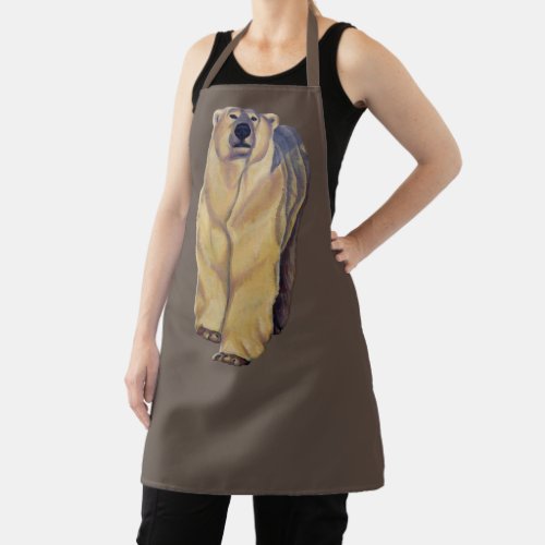 Polar Bear Apron Bear Art Aprons  Bear Gifts