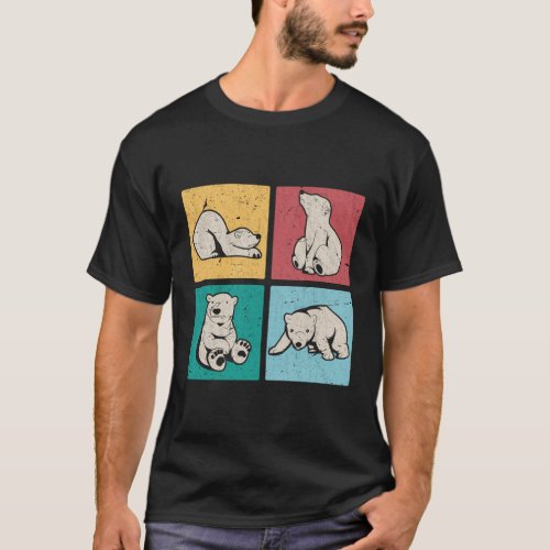 Polar Bear Arctic Animal Pop Polar Bear T_Shirt