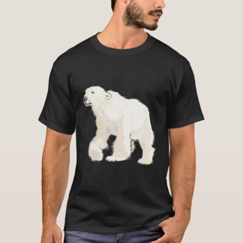 Polar Bear Arctic Animal Realistic T_Shirt