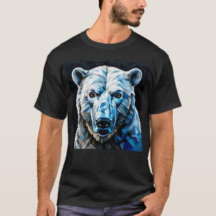 🐻❄️ Polar Bear Arctic Glow ❄️ Minimal Winter T-Shirt