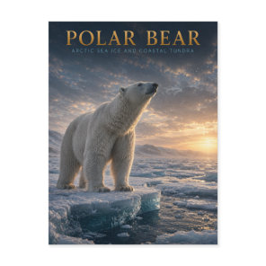Polar Bear Arctic Sea Ice ANIMALS Postcard