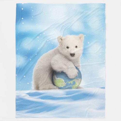 Polar Bear Arctic World Blanket