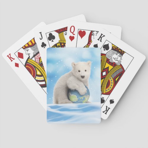 Polar Bear Arctic World Playing Cards