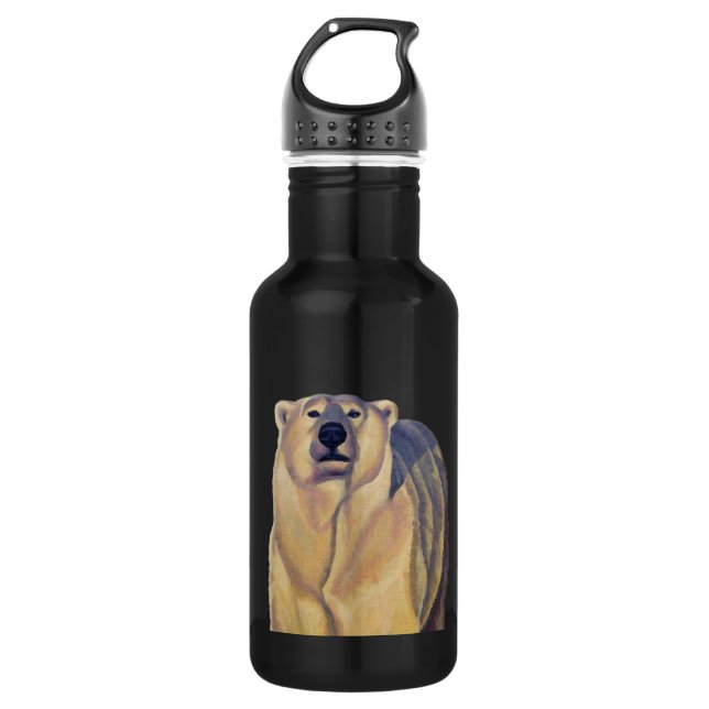 Polar Bear Art Bear Art Sport Bottle (Front)