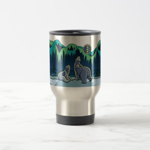 Polar Bear Art Bear Travel Mug Polar Bear Cup