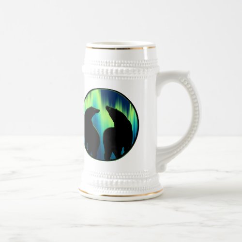 Polar Bear Art Beer Mug First Nations Bear Stein