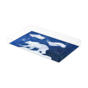 Polar Bear "Art by Kids" Acrylic Tray