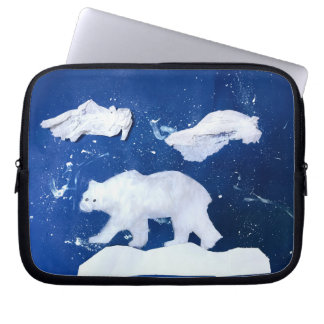 Polar Bear "Art by Kids" Laptop Sleeve