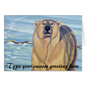 Polar Bear Art Cards Custom Wildlife Art Cards (Front Horizontal)