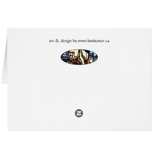 Polar Bear Art Cards Custom Wildlife Art Cards (Back Horizontal)