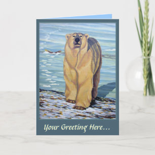 Polar Bear Art Cards Custom Wildlife Art Cards