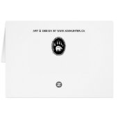 Polar Bear Art Cards Mother & Cub Art Card (Back Horizontal)