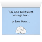 Polar Bear Art Cards Mother & Cub Custom Card (Inside Horizontal (Bottom))