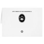 Polar Bear Art CardsBear & Cub Art Card (Back Horizontal)