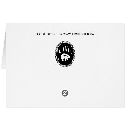 Polar Bear Art CardsBear & Cub Art Card (Back Horizontal)