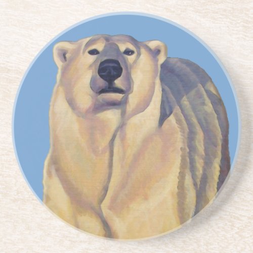 Polar Bear Art Coasters Wildlife Art Bear Coaster