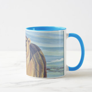 Polar Bear Art Coffee Mug Wildlife Art Bear Cup