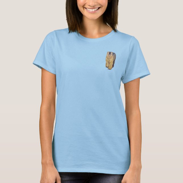 Polar Bear Art Jacket Women's Nanuq Bear Jacket T-Shirt (Front)