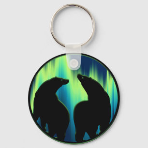 Polar Bear Art Key Chain First Nations Bear Gifts