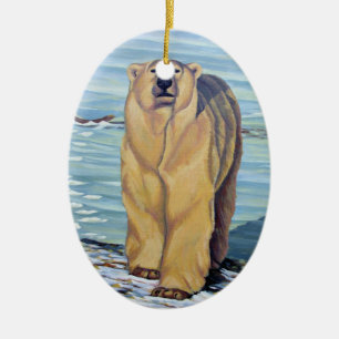 Polar Bear Art Ornament Bear Decorations Keepsake