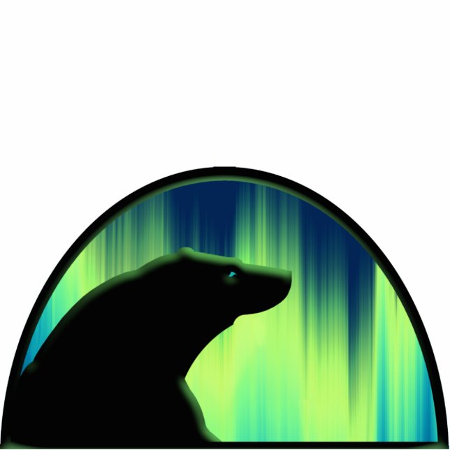 Polar Bear Art Ornament Bear Keepsake & Gifts (Front)