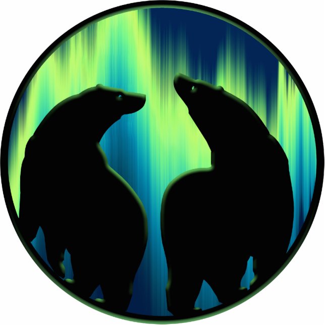 Polar Bear Art Ornament Bear Keepsake & Gifts (Front)