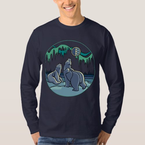 Polar Bear Art Shirt  Polar Bear Long Sleeve Shirt