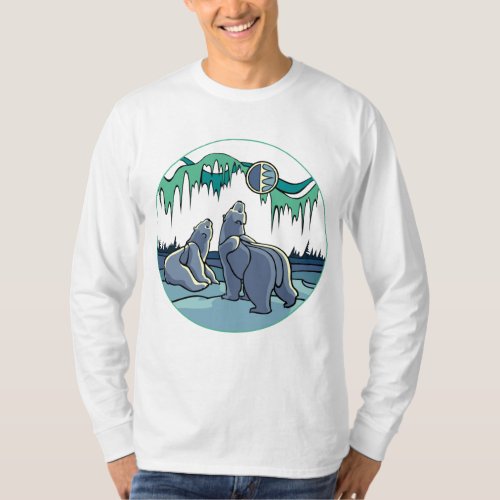 Polar Bear Art Shirt  Polar Bear Long Sleeve Shirt