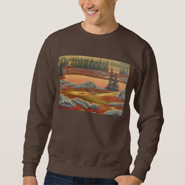 Polar Bear Art Shirts Tundra Polar Bear Sweatshirt (Front)