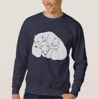 Polar Bear Art Sweatshirt Cute Baby Bear Shirts