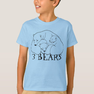 Polar Bear Art T-shirt Kid's Baby Bear Shirts